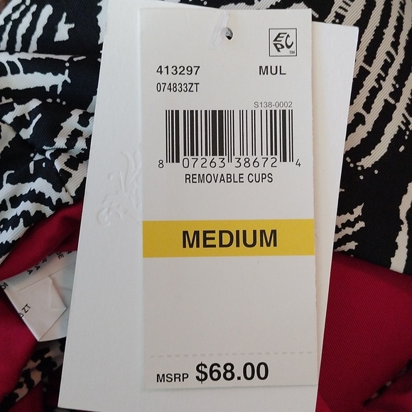 Becca by Rebecca Virtue Bodhi Tree Bikini Top Bralette, Multi, Medium - Picture 4 of 6